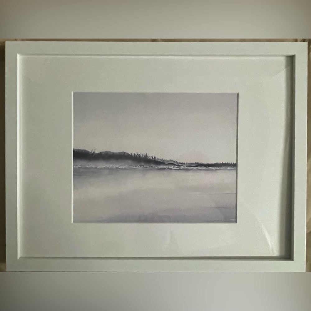 Tofino - White Framed Watercolour Print